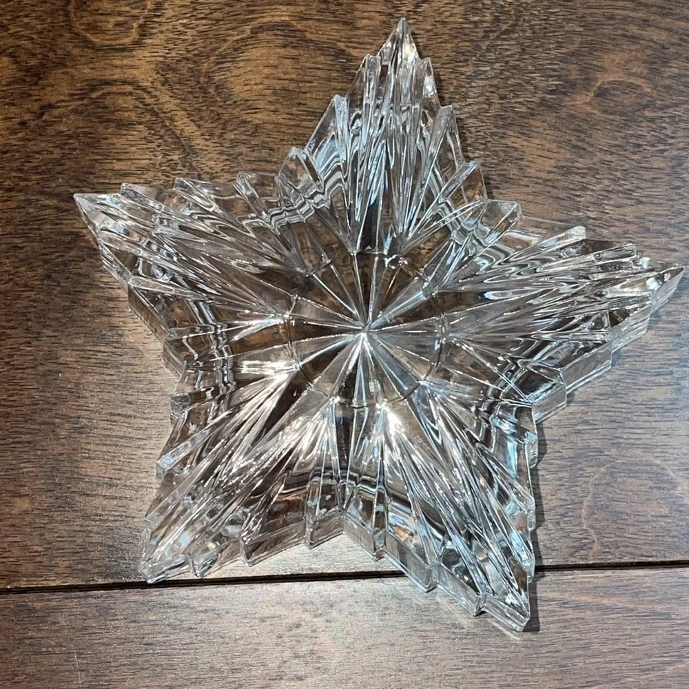24% Lead Crystal Star Jewelry Holder or/ small items storage